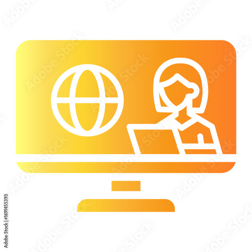 journalist Gradient icon