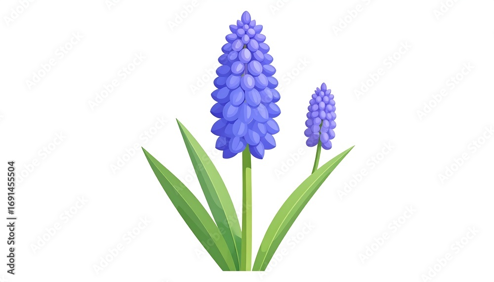 Obraz premium Purple Flower Illustration