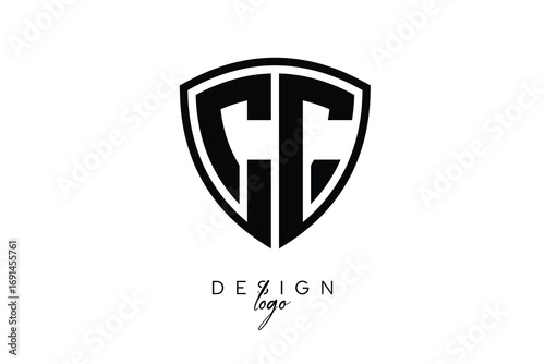 Free Download CC  Shield Letter Logo Modern Monogram Emblem for Security, Sports, Corporate & Premium Branding - GFXLoad