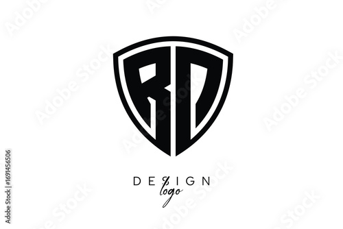 Free Download RD  Shield Letter Logo Modern Monogram Emblem for Security, Sports, Corporate & Premium Branding - GFXLoad