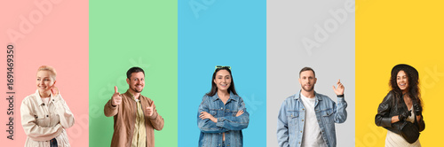 Collage of young people in ...