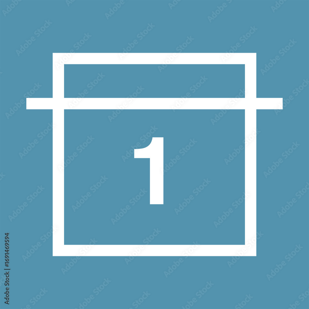 Obraz premium Calendar date icon