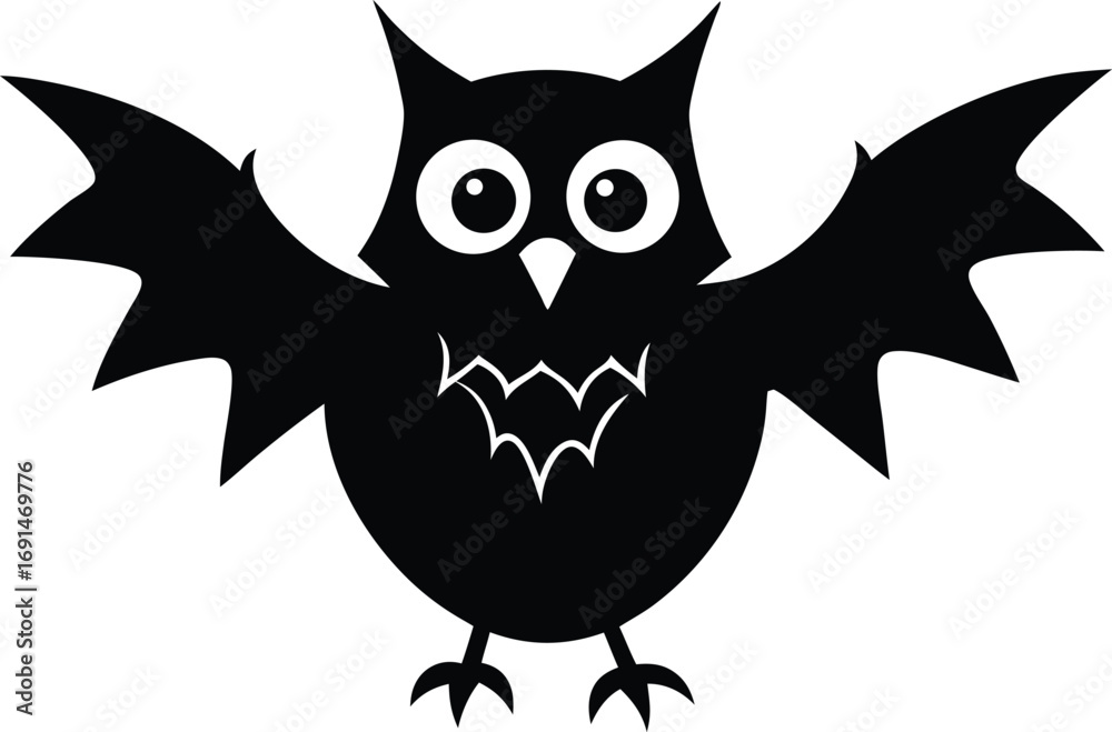 Fototapeta premium black and white owl