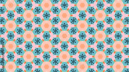 Seamless background for fashion, tapestries, prints. Modern pattern design.