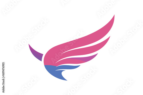 vector illustration of an abstract bird eagle bird logo design icon