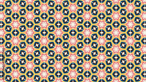  Seamless background for fashion, tapestries, prints design.