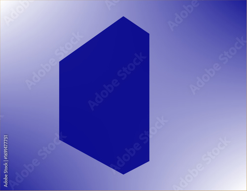3d blue cubes