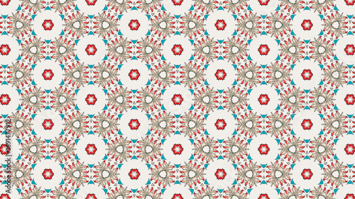  Seamless background for fashion, tapestries, prints design.