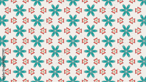  Seamless background for fashion, tapestries, prints design.
