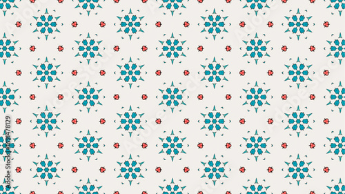  Seamless background for fashion, tapestries, prints design.