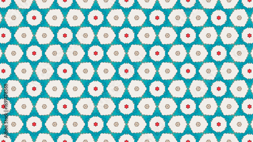  Seamless background for fashion, tapestries, prints design.