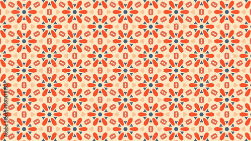  Seamless background for fashion, tapestries, prints design.