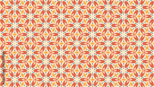  Seamless background for fashion, tapestries, prints design.