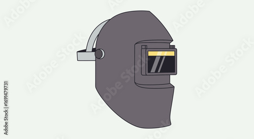 Protective Welding Mask with Dark Gray Color and Yellow Filter