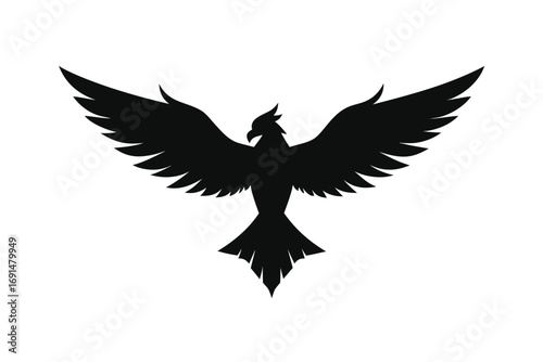 eagle with wings vector dove wings eagle illustration design icon