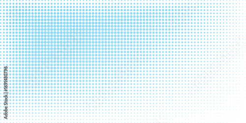 Vector Halftone Texture with the dots becoming smaller and more spaced out towards the edges, and larger and more concentrated in the center.