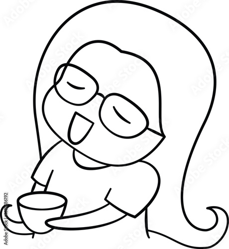 Cute baby holding a colorful cup with a happy expression