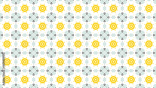 Floral repeated seamless pattern background. Great design for textile, stationery, and wallpaper.