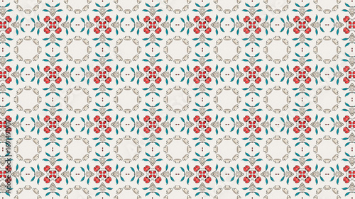 Floral repeated seamless pattern background. Great design for textile, stationery, and wallpaper.