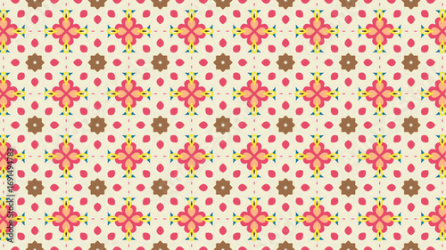 Floral repeated seamless pattern background. Great design for textile, stationery, and wallpaper.