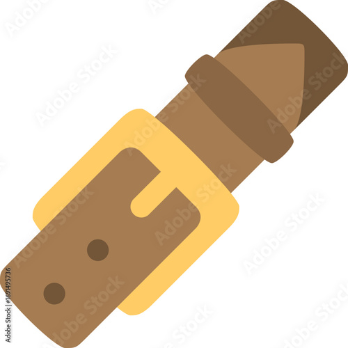 Leather Belt with Buckle