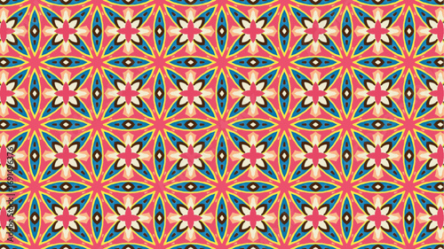 Floral repeated seamless pattern background. Great design for textile, stationery, and wallpaper.