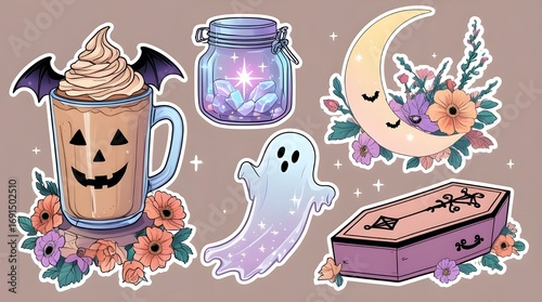 set of hallowen pattern