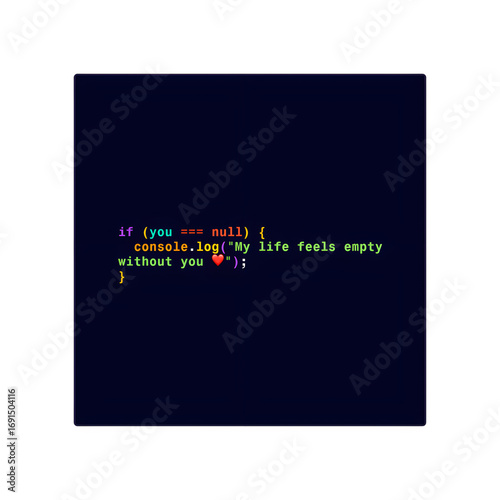 Love words in Javascript Code - looping