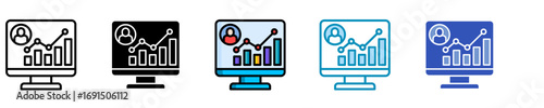Kpi Dashboard  Icon Set Multiple Style Collection