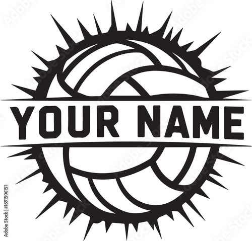 Volleyball SVG, Volleyball Team SVG Silhouette
