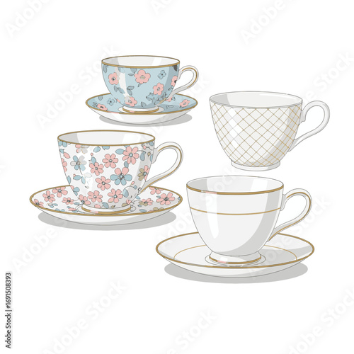 Elegant Tea Cups for a Relaxing Afternoon