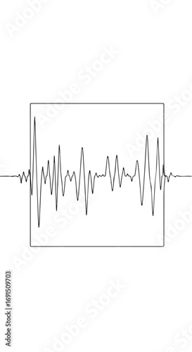 Abstract Sound Waveform Graphic Design.