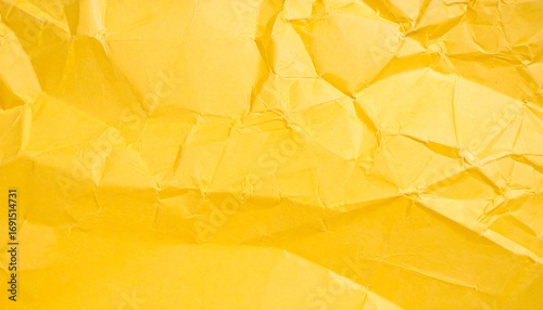 Close-up of crumpled yellow paper