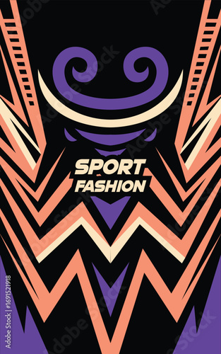 Sport Fashion Abstract Geometric Composition, biker, footballer, cricketer, soccer, volleyballer, jumper, tennis, dress design template, Creative, Modern trendy Jersey vector  Abstract Jersey vector, 