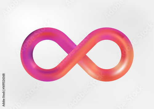 infinity vector isolated object red