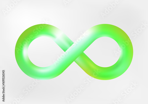 infinity vector isolated object green