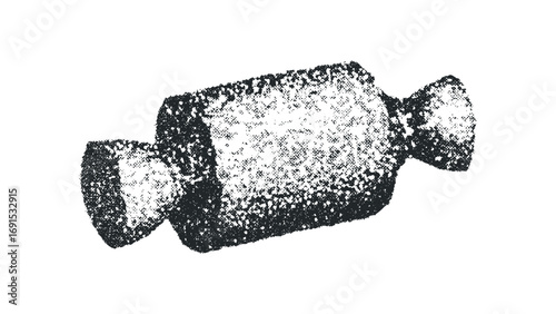 Candy wrapper object graphic texture on transparent. Vector hand drawn illustration