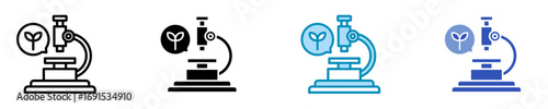 Biology  Icon Set Multiple Style Collection
