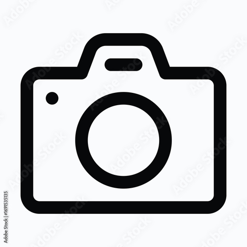 Camera Photo Capture Isolated Vector Lineal Style Icon