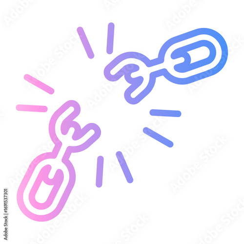 revolution Line Gradient Icon