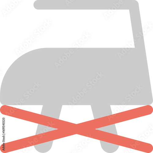 Do Not Iron Symbol Icon