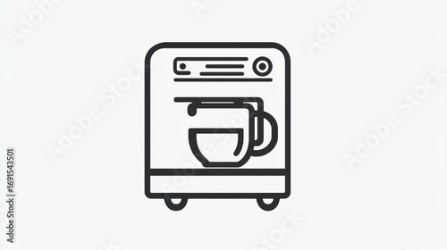 Coffee machine icon