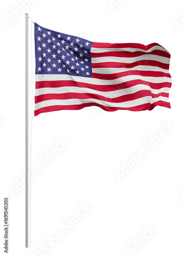 Konstfotografi Png flag of USA collage element, transparent background