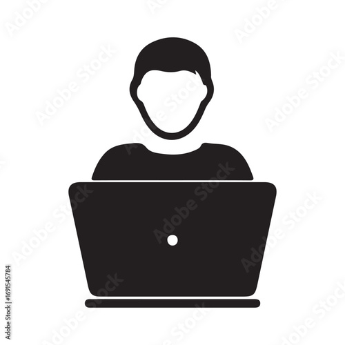 businessman with laptop