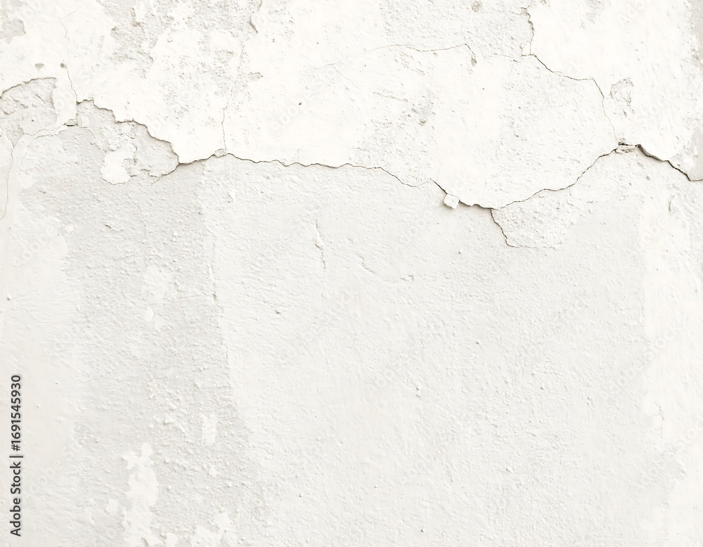 Obraz premium Aged, weathered white wall