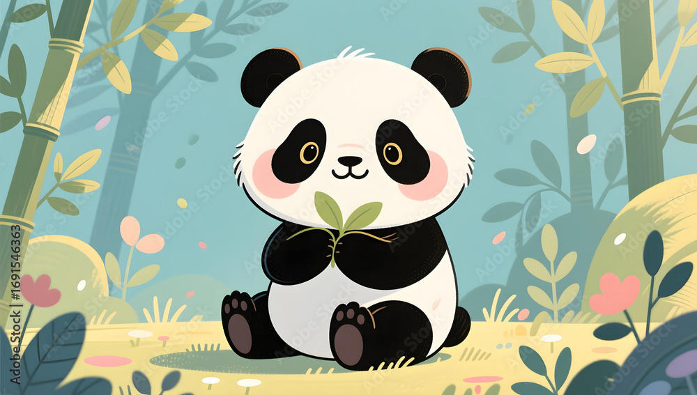 Obraz premium animal creative design concept illustration cute pet decoration illustration