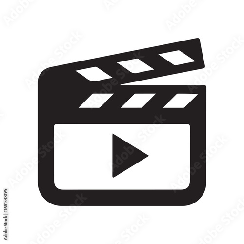 movie clapper board vector illustration