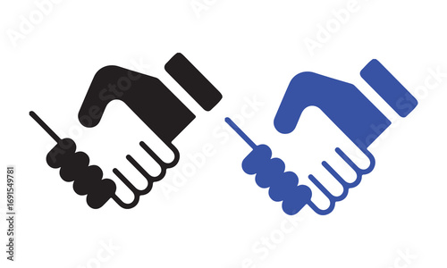 handshake icon vector illustration