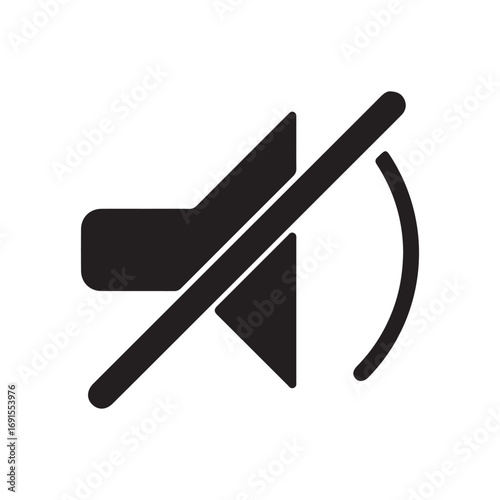 Mute Icon – No Sound, Silent Mode, Audio Off Symbol