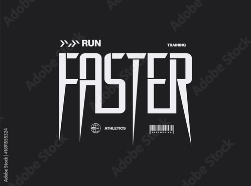 Run.Faster graphic design